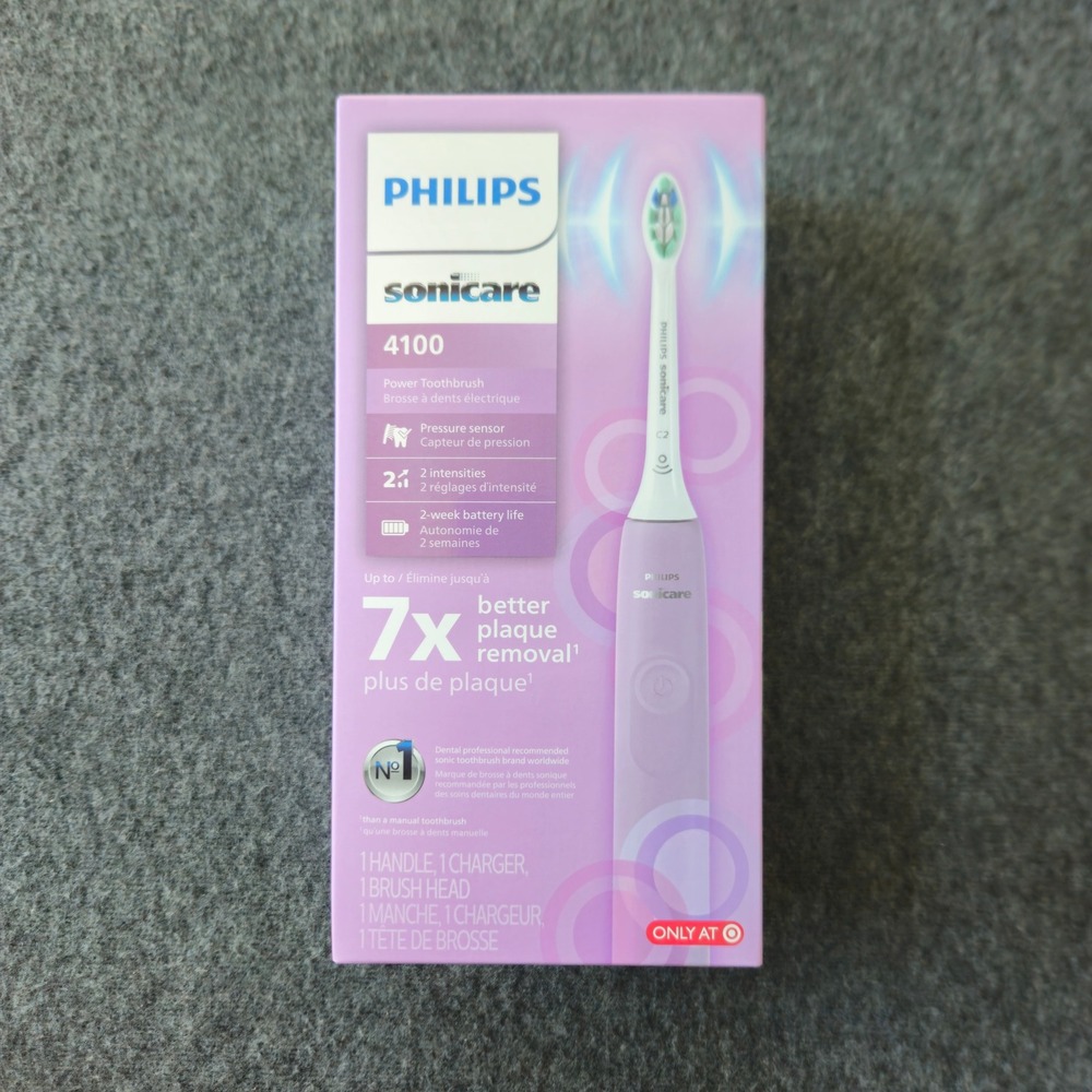 New! Philips Sonicare 4100 Power Toothbrush Lavender HX3689/24